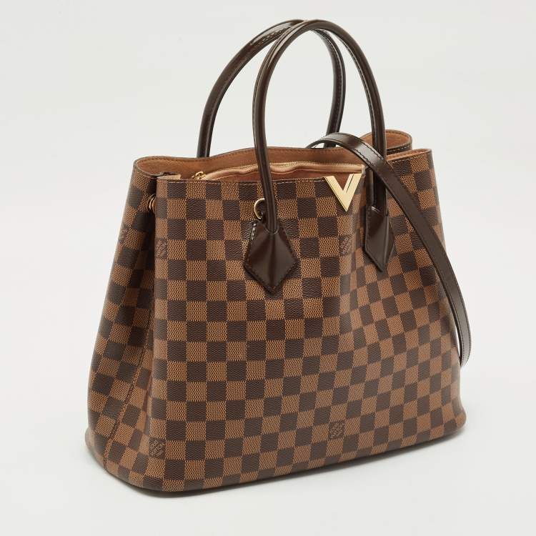 Pre Owned Louis Vuitton Damier Ebene Canvas Kensington V Bag