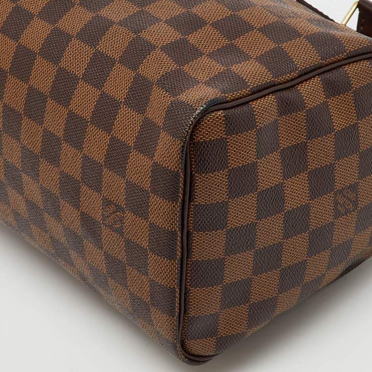 Pre Owned Louis Vuitton Damier Ebene Canvas Speedy 25 Bag