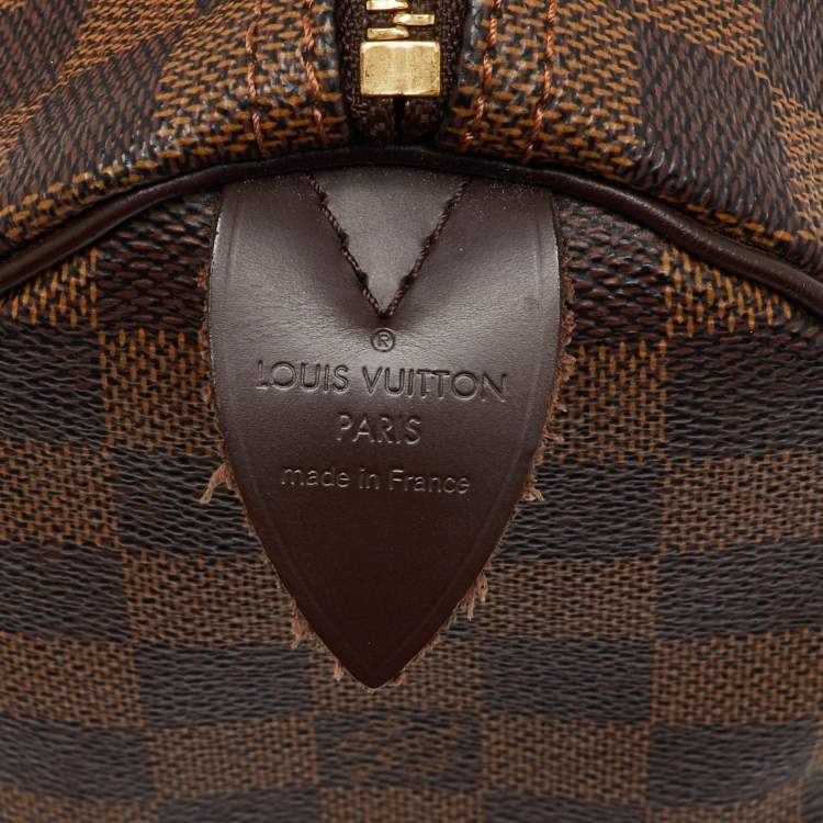 Pre Owned Louis Vuitton Damier Ebene Canvas Speedy 25 Bag
