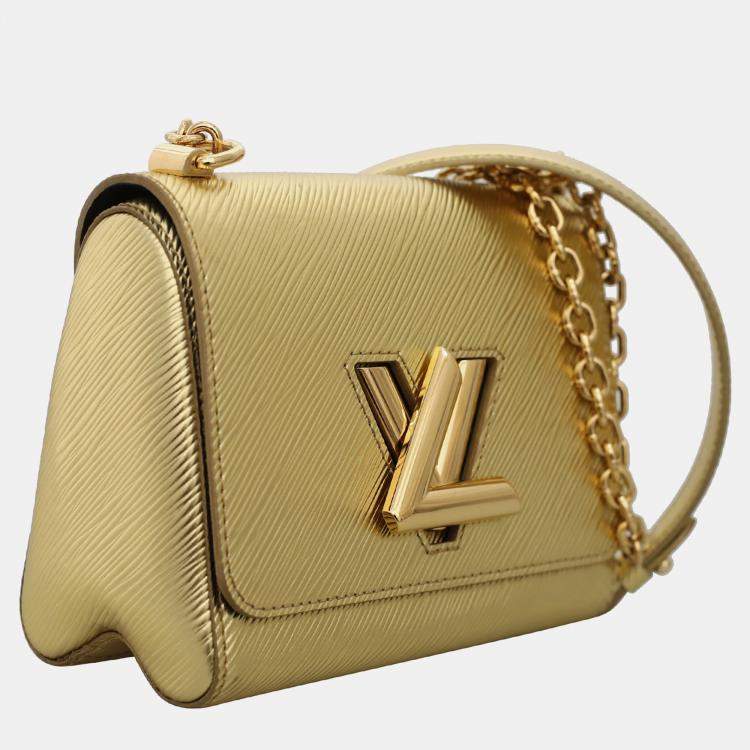 Pre Owned Louis Vuitton Twist PM Gold Epi Leather  Shoulder Bag