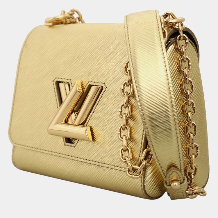 Pre Owned Louis Vuitton Twist PM Gold Epi Leather  Shoulder Bag