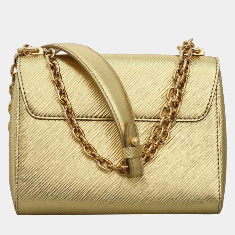 Pre Owned Louis Vuitton Twist PM Gold Epi Leather  Shoulder Bag