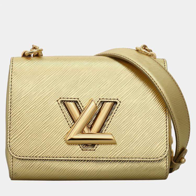 Pre Owned Louis Vuitton Twist PM Gold Epi Leather  Shoulder Bag