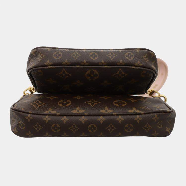 Pre Owned Louis Vuitton Multi Pochette Accessoires Brown Monogram  Bag