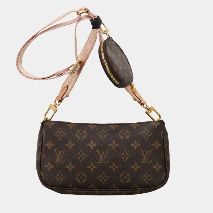 Pre Owned Louis Vuitton Multi Pochette Accessoires Brown Monogram  Bag