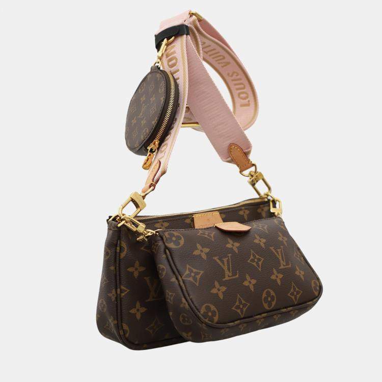 Pre Owned Louis Vuitton Multi Pochette Accessoires Brown Monogram  Bag