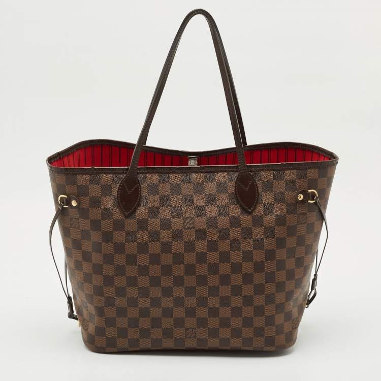 Pre Owned Louis Vuitton Damier Ebene Canvas Neverfull MM Bag