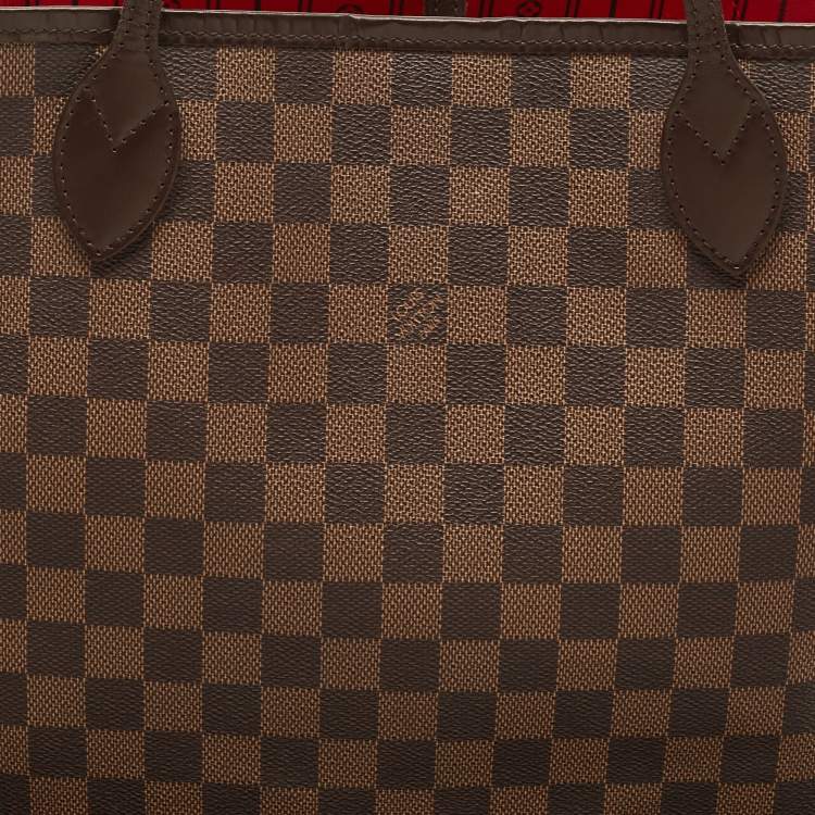 Pre Owned Louis Vuitton Damier Ebene Canvas Neverfull MM Bag