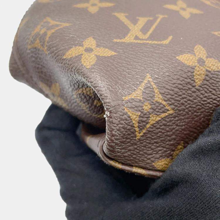 Pre Owned Louis Vuitton Tuileries Besace Khaki Pink Monogram Canvas Shoulder Bag
