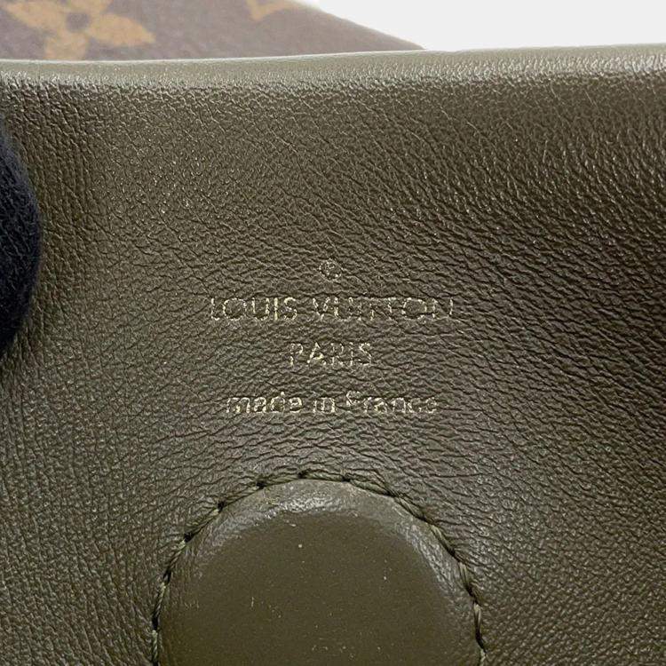 Pre Owned Louis Vuitton Tuileries Besace Khaki Pink Monogram Canvas Shoulder Bag