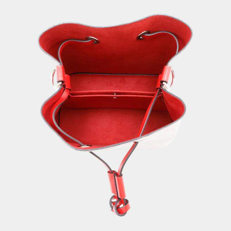 Pre Owned Louis Vuitton Neonoe BB Rose Ballerine Red Epi Leather Bucket Bag