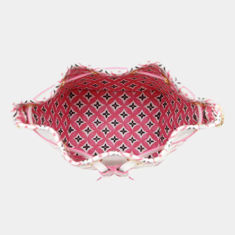 Pre Owned Louis Vuitton Nano Noe Rose Monogram Canvas Shoulder Bag