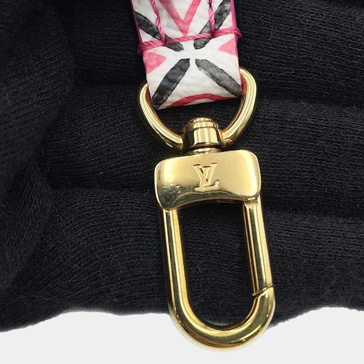 Pre Owned Louis Vuitton Nano Noe Rose Monogram Canvas Shoulder Bag