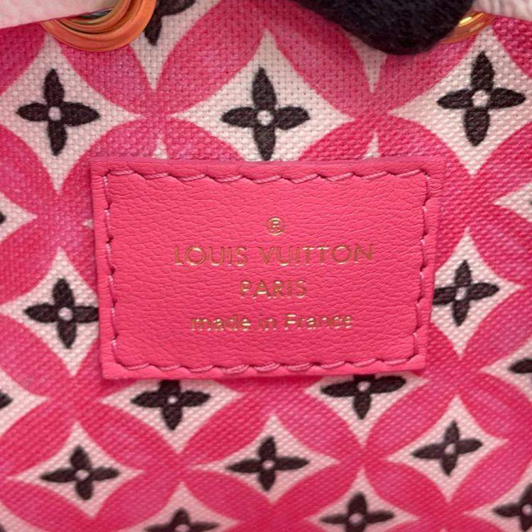 Pre Owned Louis Vuitton Nano Noe Rose Monogram Canvas Shoulder Bag