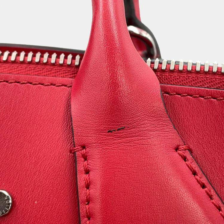 Pre Owned Louis Vuitton City Steamer MM Ruby Leather Satchel Bag