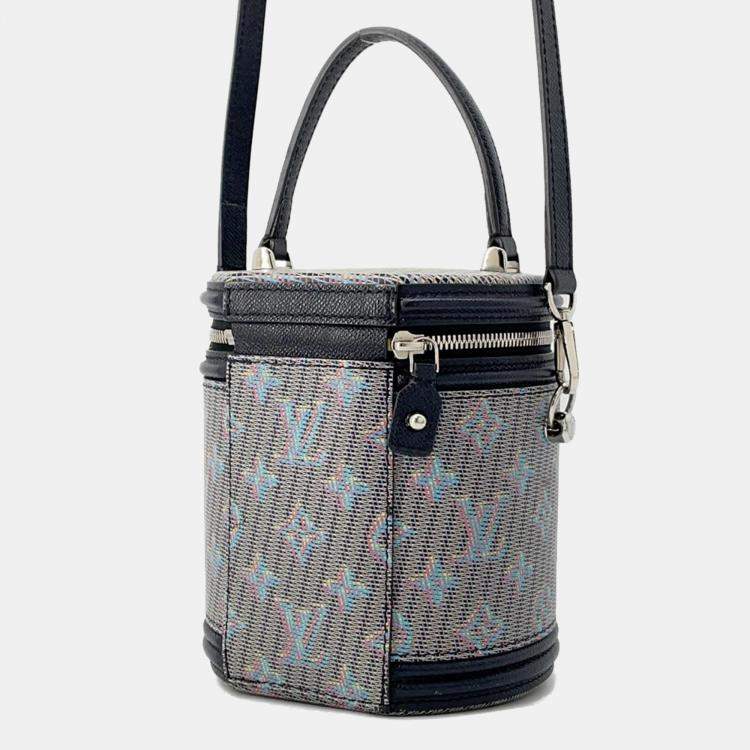 Pre Owned Louis Vuitton Cannes Navy/Multicolor Monogram Lv Pop Shoulder Bag