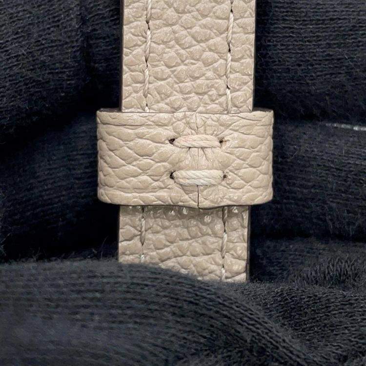 Pre Owned Louis Vuitton Petit Palais PM Tourterelle Bicolor Monogram Empreinte Leather Satchel Bag