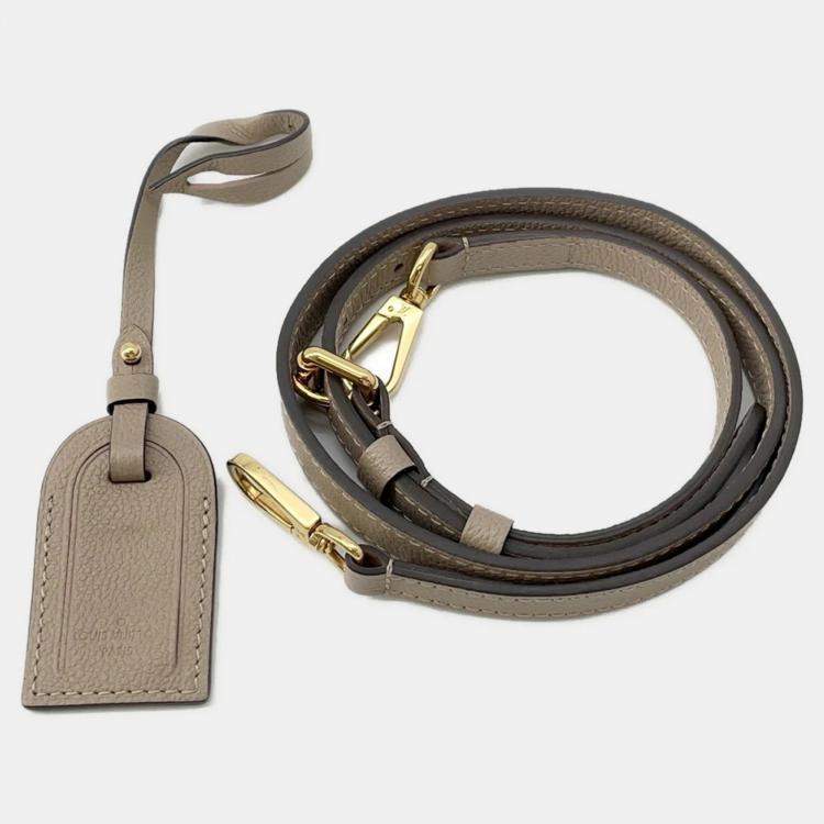Pre Owned Louis Vuitton Petit Palais PM Tourterelle Bicolor Monogram Empreinte Leather Satchel Bag