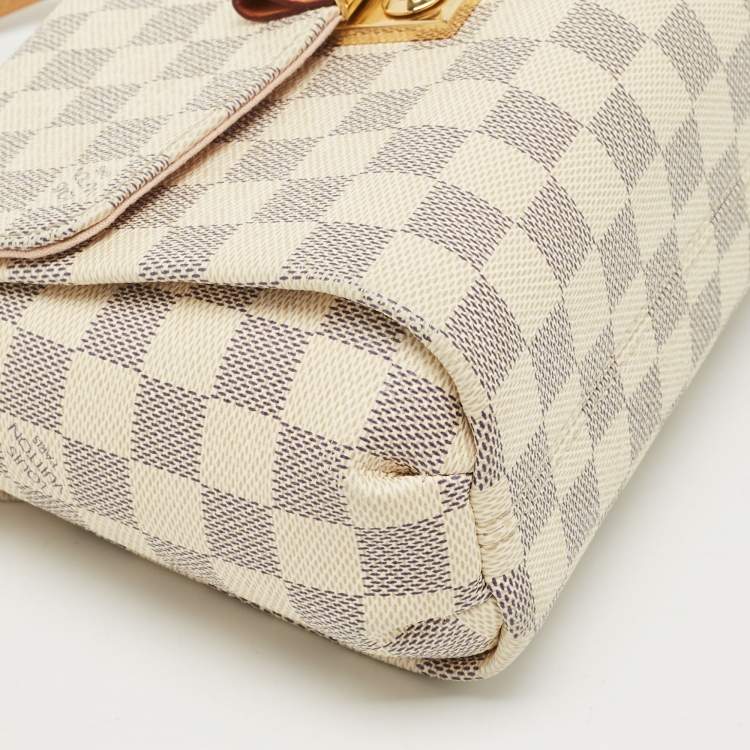 Pre Owned Louis Vuitton Damier Azur Canvas Croisette Bag