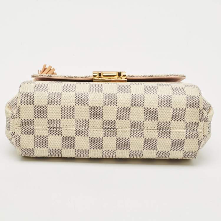 Pre Owned Louis Vuitton Damier Azur Canvas Croisette Bag