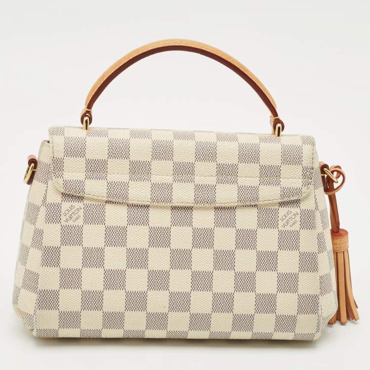 Pre Owned Louis Vuitton Damier Azur Canvas Croisette Bag