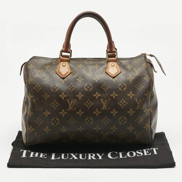 Pre Owned Louis Vuitton Monogram Canvas Speedy 30 Bag