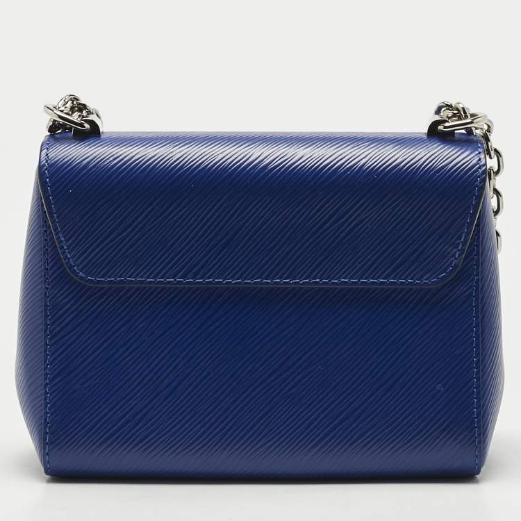 Pre Owned Louis Vuitton Blue Sapir Epi Leather Twist PM Bag