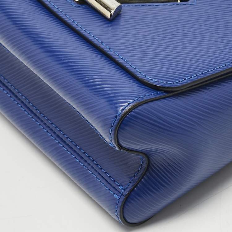 Pre Owned Louis Vuitton Blue Sapir Epi Leather Twist PM Bag