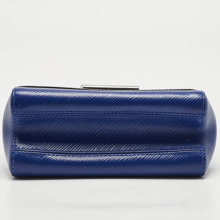 Pre Owned Louis Vuitton Blue Sapir Epi Leather Twist PM Bag