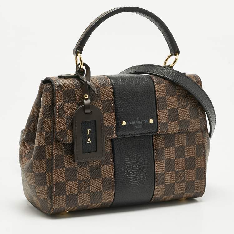 Pre Owned Louis Vuitton Black Damier Ebene Canvas Bond Street BB Bag 