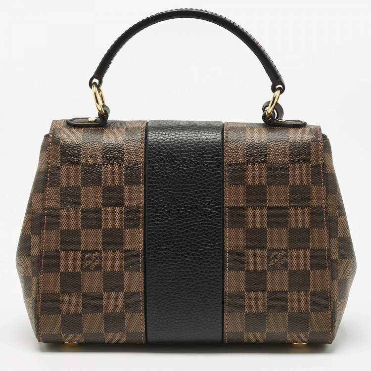 Pre Owned Louis Vuitton Black Damier Ebene Canvas Bond Street BB Bag 