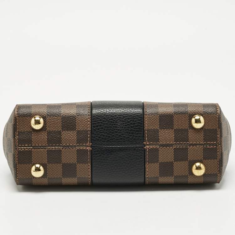 Pre Owned Louis Vuitton Black Damier Ebene Canvas Bond Street BB Bag 