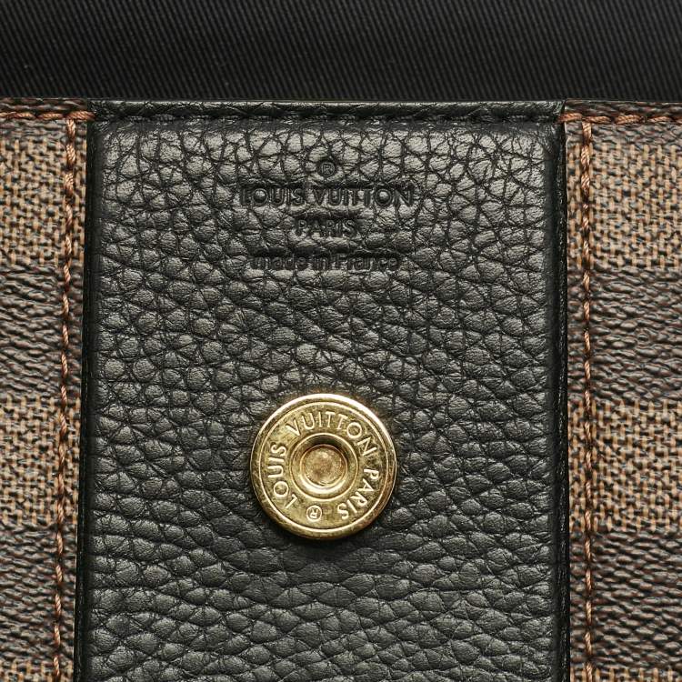 Pre Owned Louis Vuitton Black Damier Ebene Canvas Bond Street BB Bag 