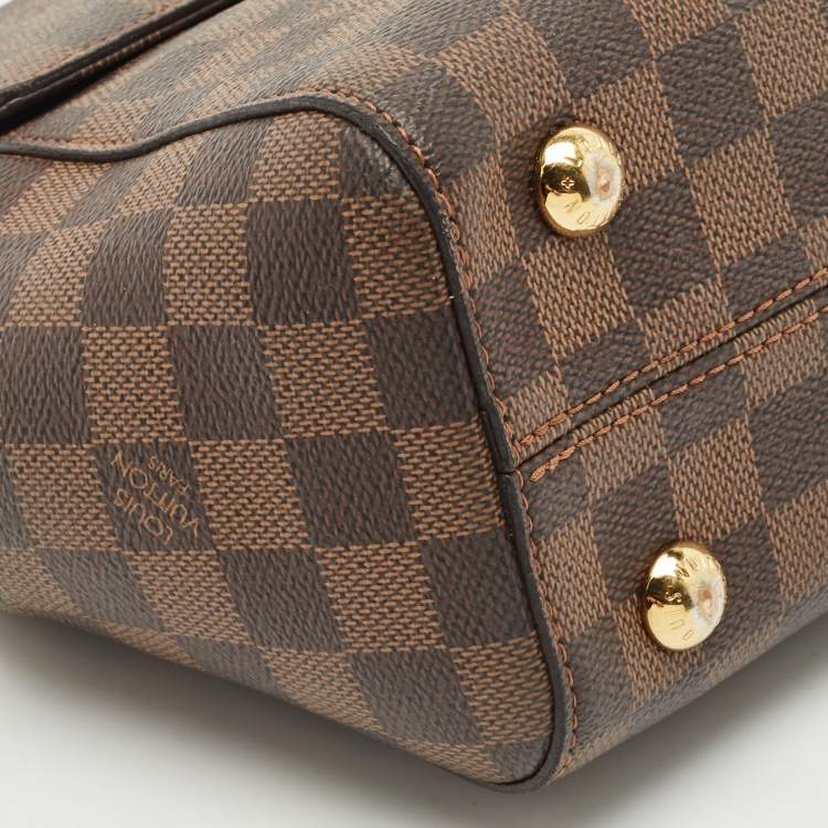 Pre Owned Louis Vuitton Bordeaux Damier Ebene Canvas Bond Street Bag