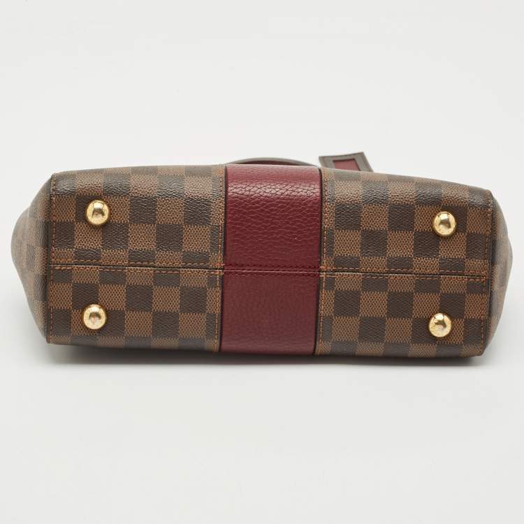 Pre Owned Louis Vuitton Bordeaux Damier Ebene Canvas Bond Street Bag