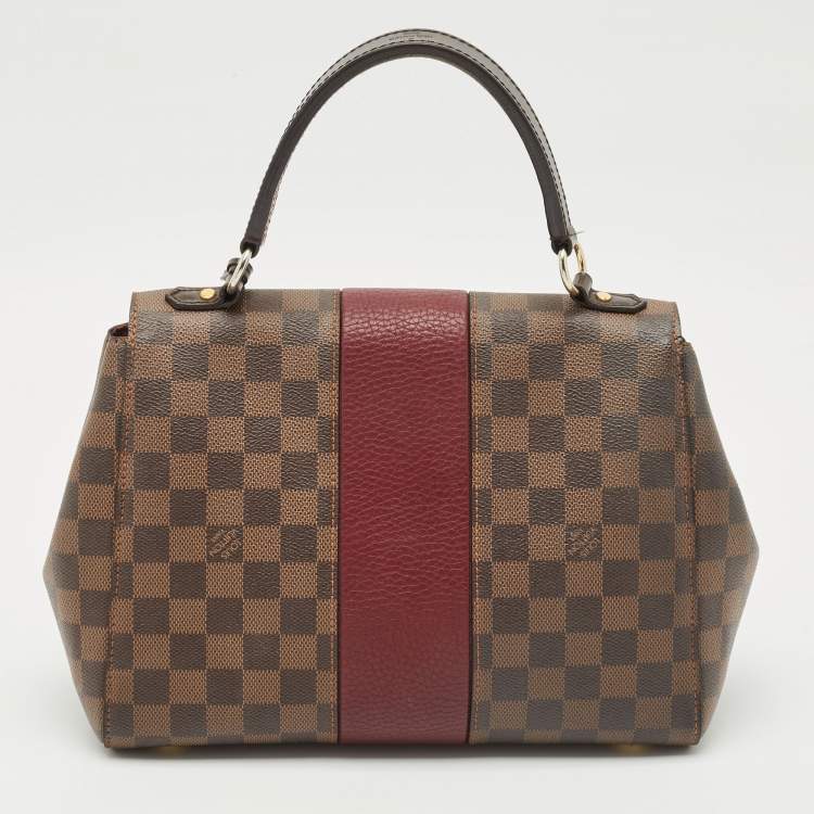 Pre Owned Louis Vuitton Bordeaux Damier Ebene Canvas Bond Street Bag