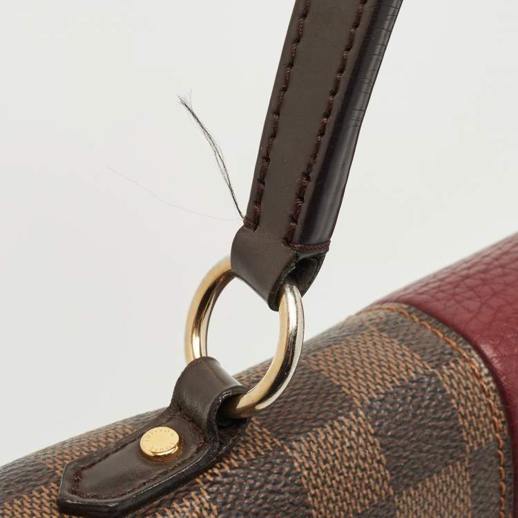 Pre Owned Louis Vuitton Bordeaux Damier Ebene Canvas Bond Street Bag