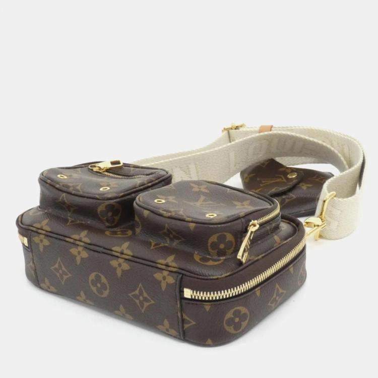 Pre Owned Louis Vuitton Utility Brown Monogram Canvas Shoulder Bag