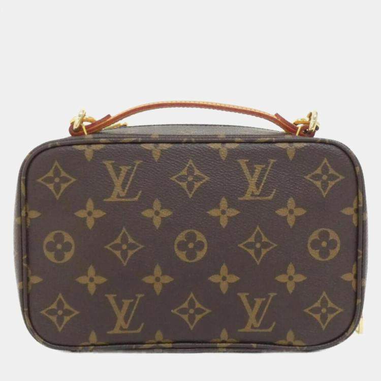 Pre Owned Louis Vuitton Utility Brown Monogram Canvas Shoulder Bag
