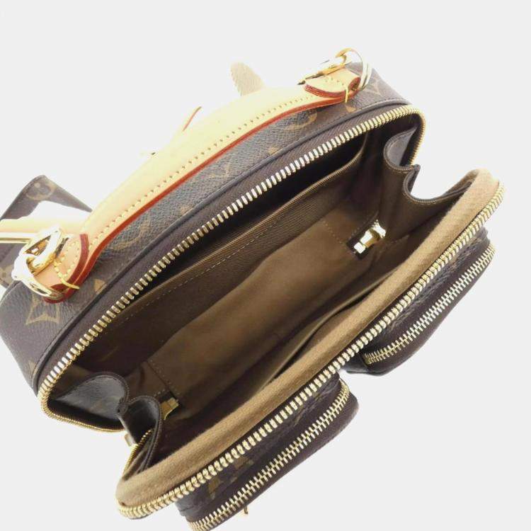 Pre Owned Louis Vuitton Utility Brown Monogram Canvas Shoulder Bag