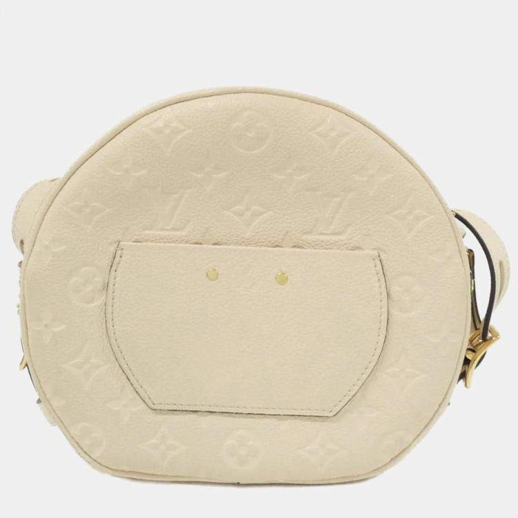 Pre Owned Louis Vuitton Boite Chapeau Souple Monogram Empreinte Leather Shoulder Bag