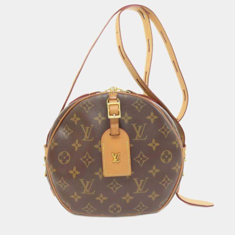 Pre Owned Louis Vuitton Boite Chapeau Souple Brown Monogram Canvas Shoulder Bag