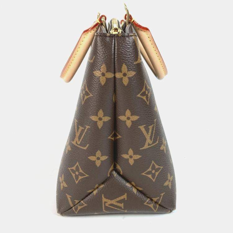 Pre Owned Louis Vuitton Petit Palais PM Brown Monogram Canvas Tote Bag