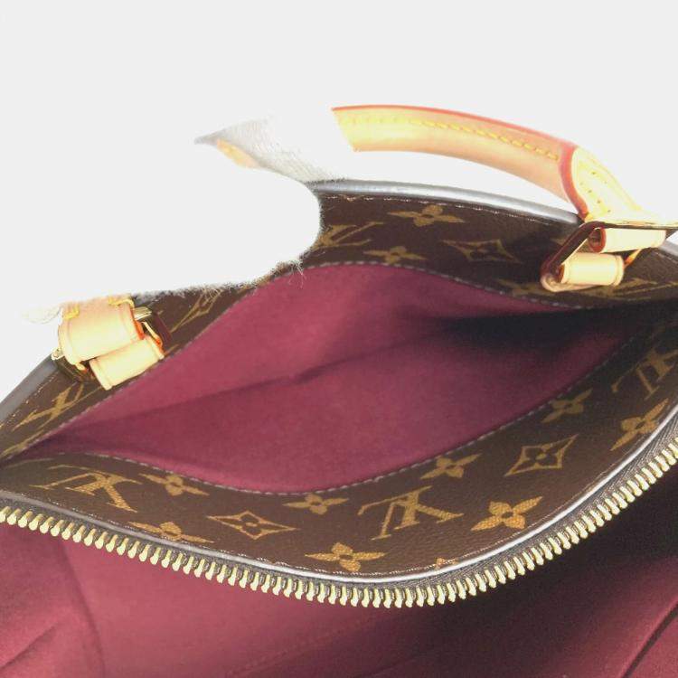 Pre Owned Louis Vuitton Petit Palais PM Brown Monogram Canvas Tote Bag