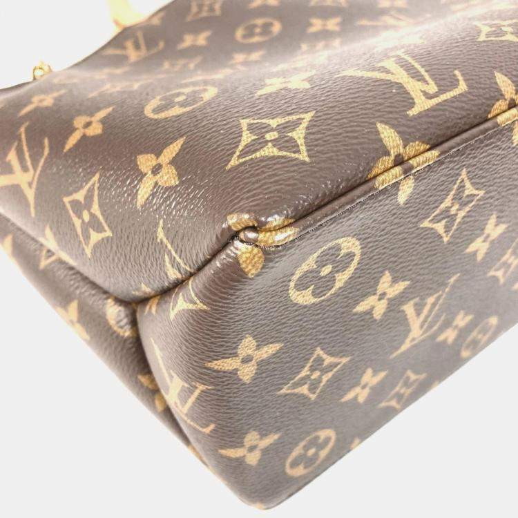 Pre Owned Louis Vuitton Petit Palais PM Brown Monogram Canvas Tote Bag