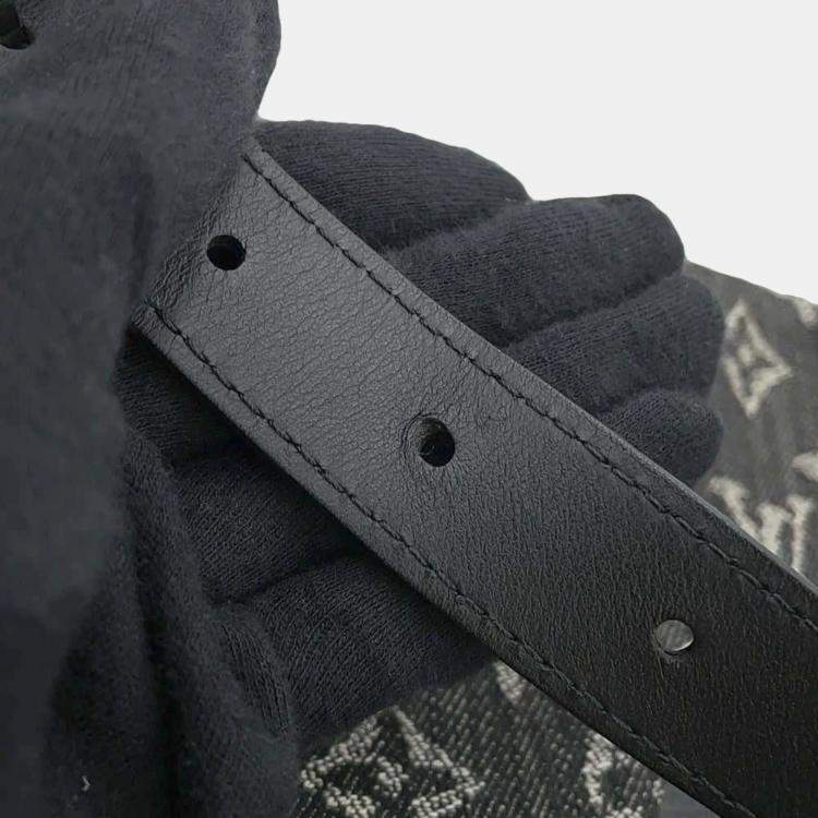 Pre Owned Louis Vuitton x Nigo Besace Tokyo Black Monogram Denim and Taurillon Leather Shoulder Bag