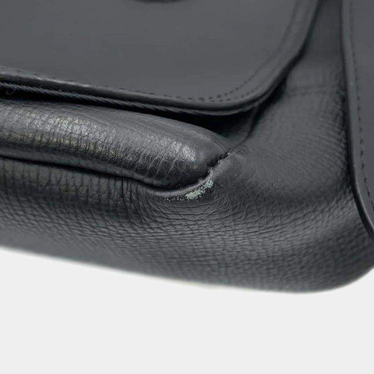 Pre Owned Louis Vuitton x Nigo Besace Tokyo Black Monogram Denim and Taurillon Leather Shoulder Bag