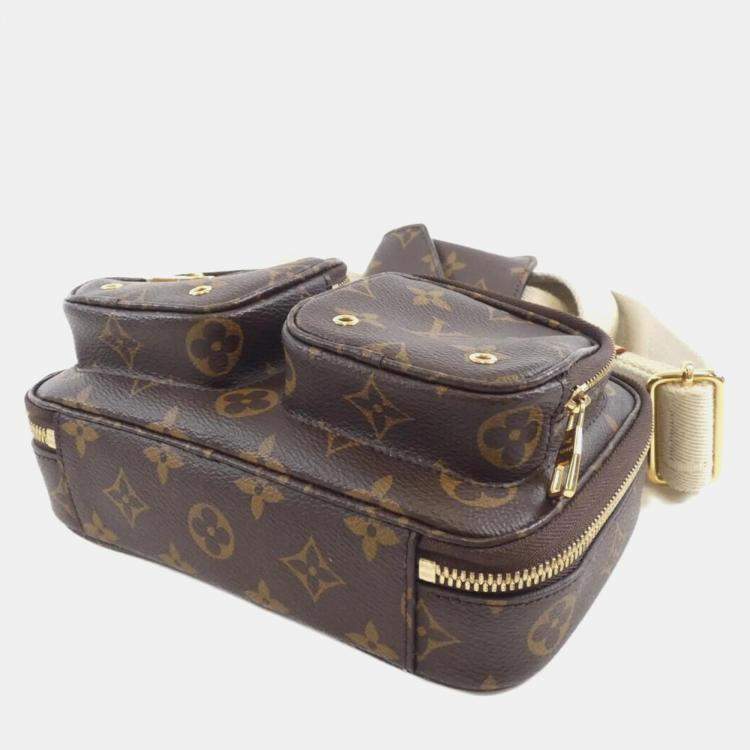 Pre Owned Louis Vuitton Utility Brown Monogram Canvas Shoulder Bag