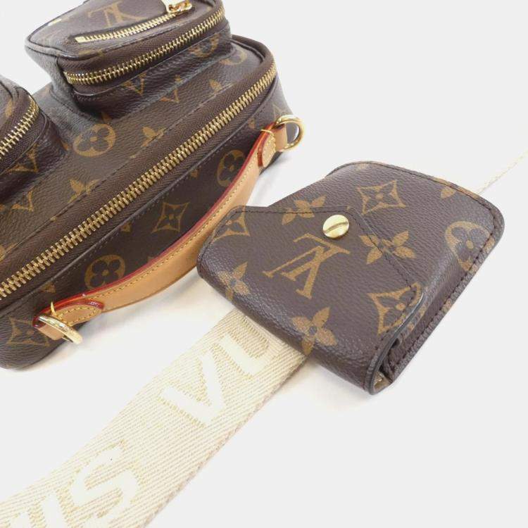 Pre Owned Louis Vuitton Utility Brown Monogram Canvas Shoulder Bag