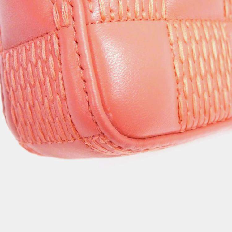 Pre Owned Louis Vuitton Troca PM Rose Monogram Lambskin Shoulder Bag